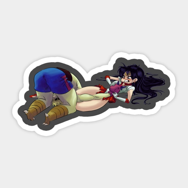 Sailor Mars VS Boxy Sticker by deucenine